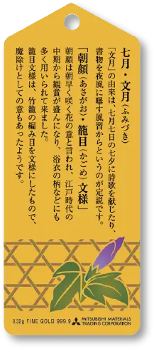 純金カード 文月
