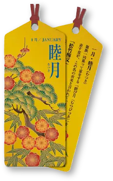 和花文様 睦月