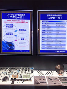 クルマの軽量化技術展の様子2